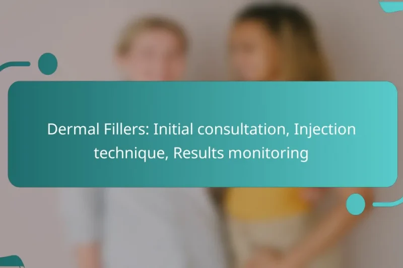 Dermal Fillers: Initial consultation, Injection technique, Results monitoring