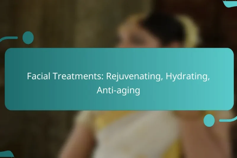 Facial Treatments: Rejuvenating, Hydrating, Anti-aging