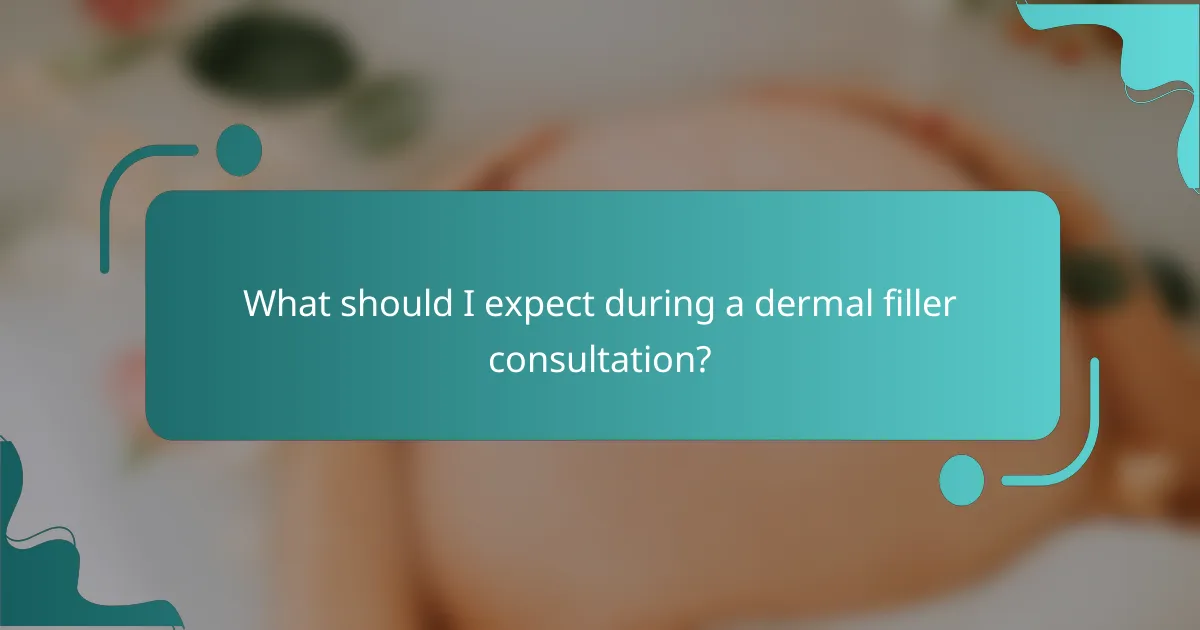 What should I expect during a dermal filler consultation?